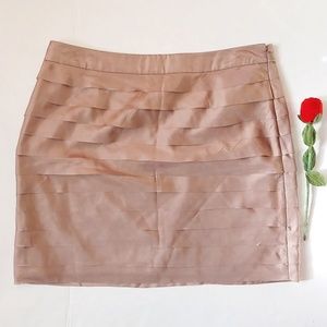 Ann Taylor Loft light mauve silk Skirt